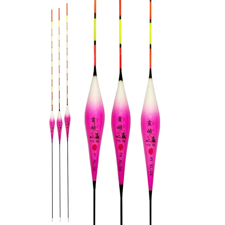 5PCS Fishing Float+5 Bag Hooks+Buoy Tubes+2 Fishing Space Bean River Vertical Float Durable Buoy Hard Tail Buoy Tool