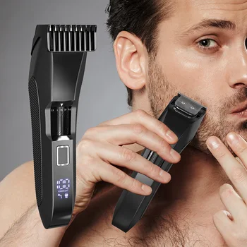 Il regolabarba da uomo The Beard - Tagliacapelli cordless regolabile a 20 lunghezze per il viso e il corpo