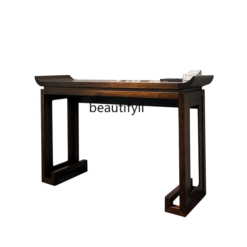 

Ugyen Wood New Chinese Solid Wood Console Tables Home Console Simple Zen against the Wall a Long Narrow Table Altar
