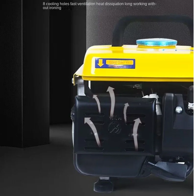 NEW NEW 220V 650W Small Noise Gasoline Generator Portable Household Micro Two-Stroke Single Phase Gasoline Generator