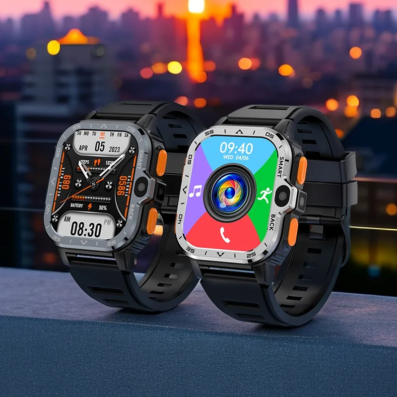 

Ajeger New 4G Net Smart Watch Men Android 8 Smartwatch Phone 800 mAh SIM Card GPS Wifi 8MP Camera Video Call Sports Google Store