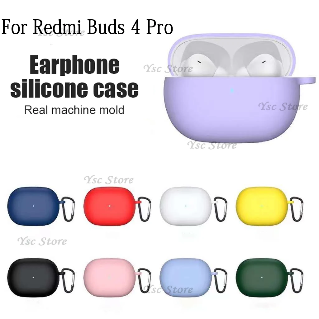 Custodia Per Auricolari In Silicone Morbido Per Xiaomi Redmi Buds 4 Pro Tws Auricolari Wireless Proteggere Shell Redmy Buds4 Pro Copertura Per Cuffie