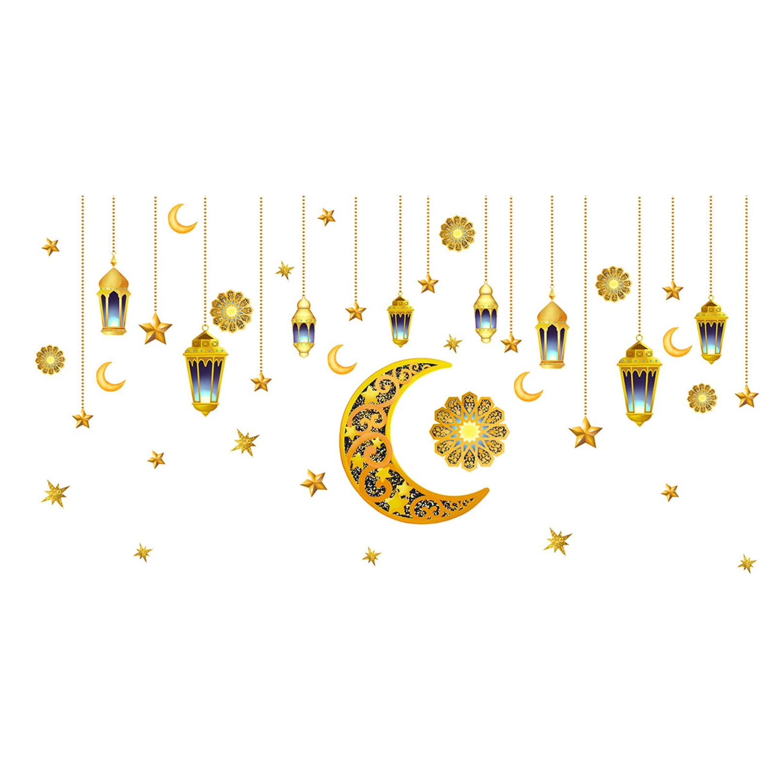 

Clean Neatly Eid Mubarak Wall Stickers Decoration Party Decor Decoration Party Decor Home Room Decoration Ramadan