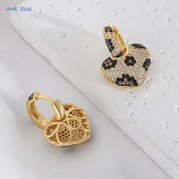 Leopard Heart Earrings 5