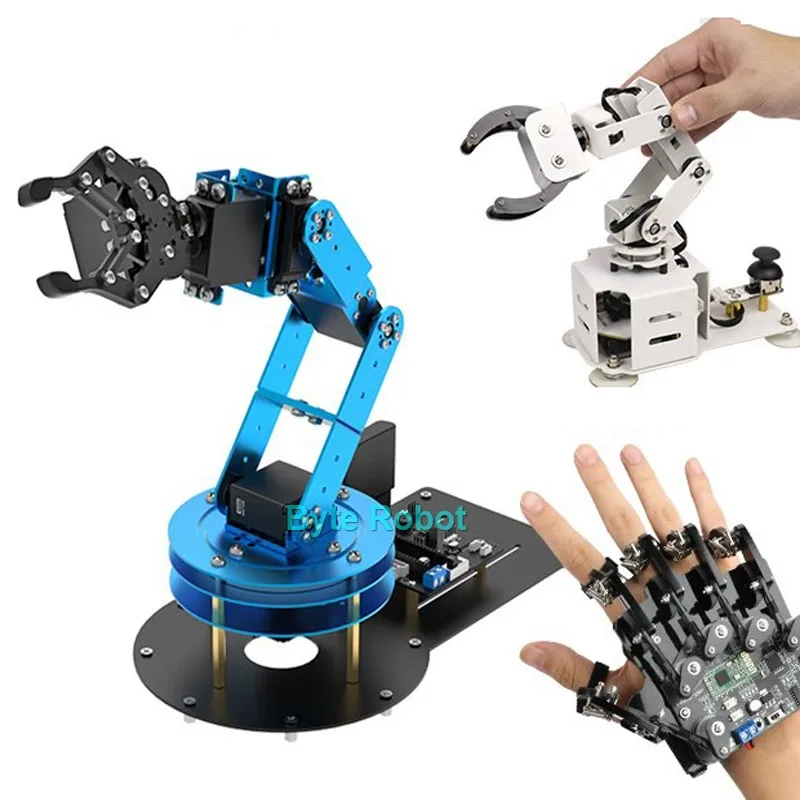 6 DOF 로봇 금속 합금 PS2 기계식 암, 아두이노 로봇 키트용, 나노/STM32 프로그래밍 가능 로봇 암용 체감 장갑