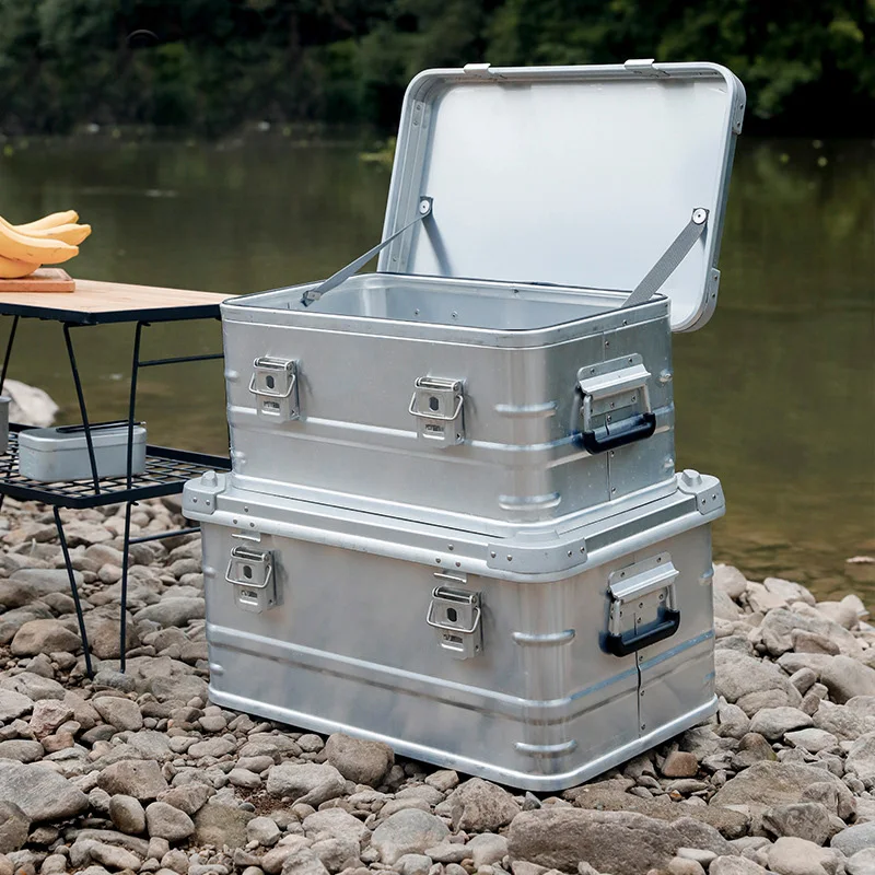 Aluminum Alloy Car Suv Self Driving Travel Storage Box Outdoor Camping