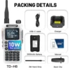 2nd Gen TIDRADIO TD-H8 10W Professional Walkie Talkie Portable Long Range Radio Phone Wireless Programmable Search Repeaters 3