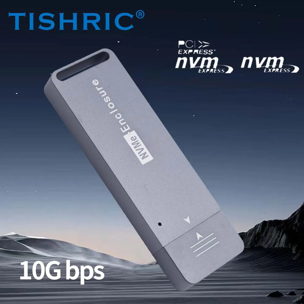 SSD NVME M2 Enclosure M.2 To USB3.1 Type A External Hard Drive Case Single Protocol Up To 10Gbps 2TB For 2242 Hard Disk