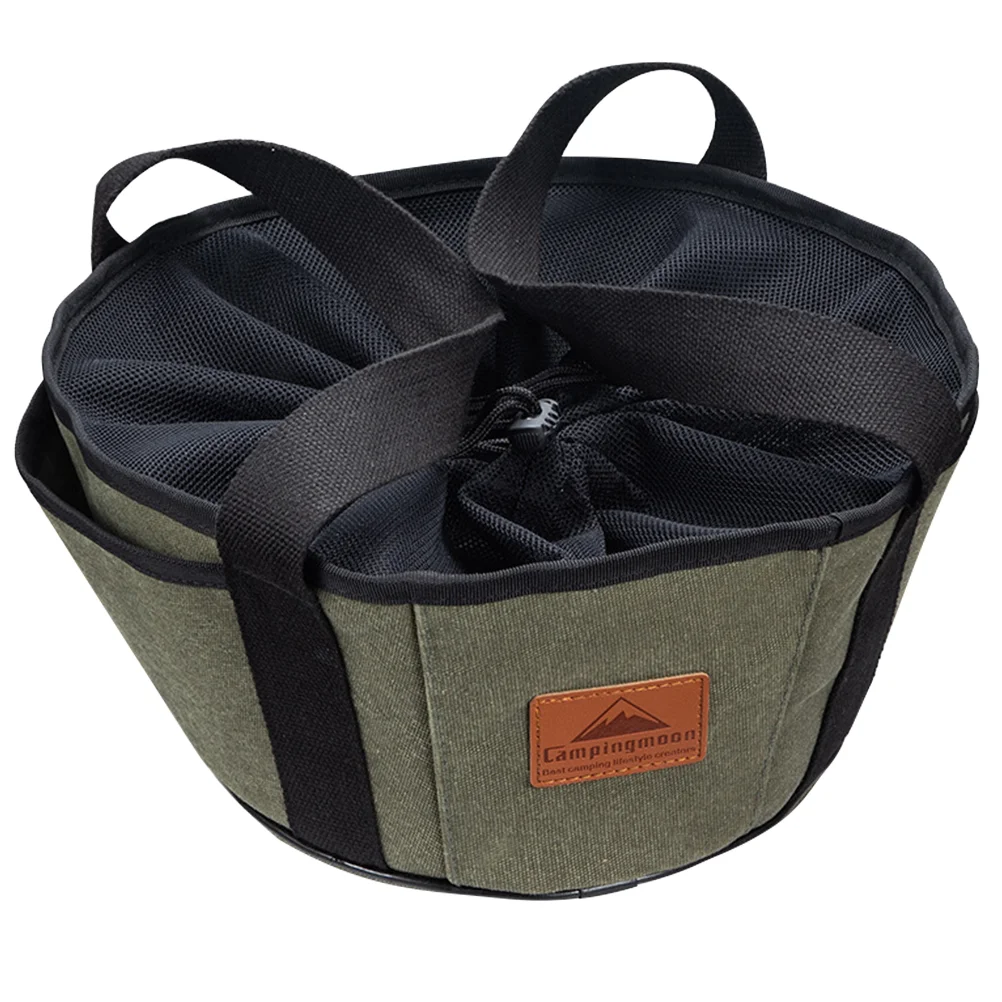 

Multifunctional Portable Dutch Oven Canvas Storage Pouch Storage Bags Cooking Utensils Organizer for Outdoor Activities BBQ A50