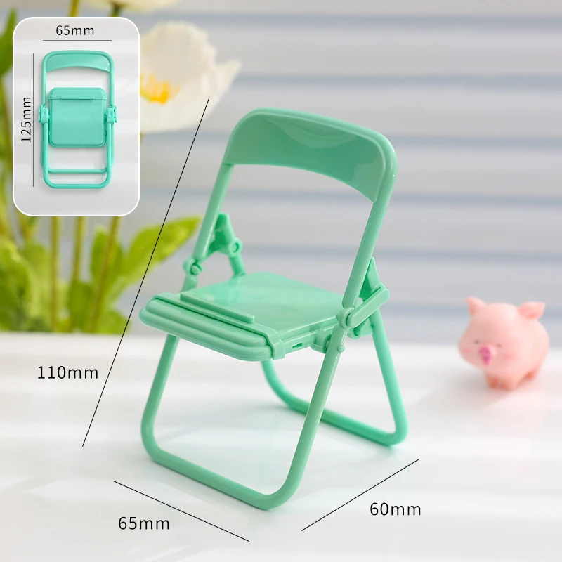 Cute Color Chair Adjustable Phone Holder Stand For iPhone 13 Pro Foldable Mobile Phone Stand Desk Holder Universal Lazy Bracket phone stand for car