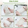 80 Pack Soap Exfoliating Bags,Soap Saver Made Sisal Mesh Soap Bag Bar Soap Bag With Drawstring For Bath & Shower Use 3