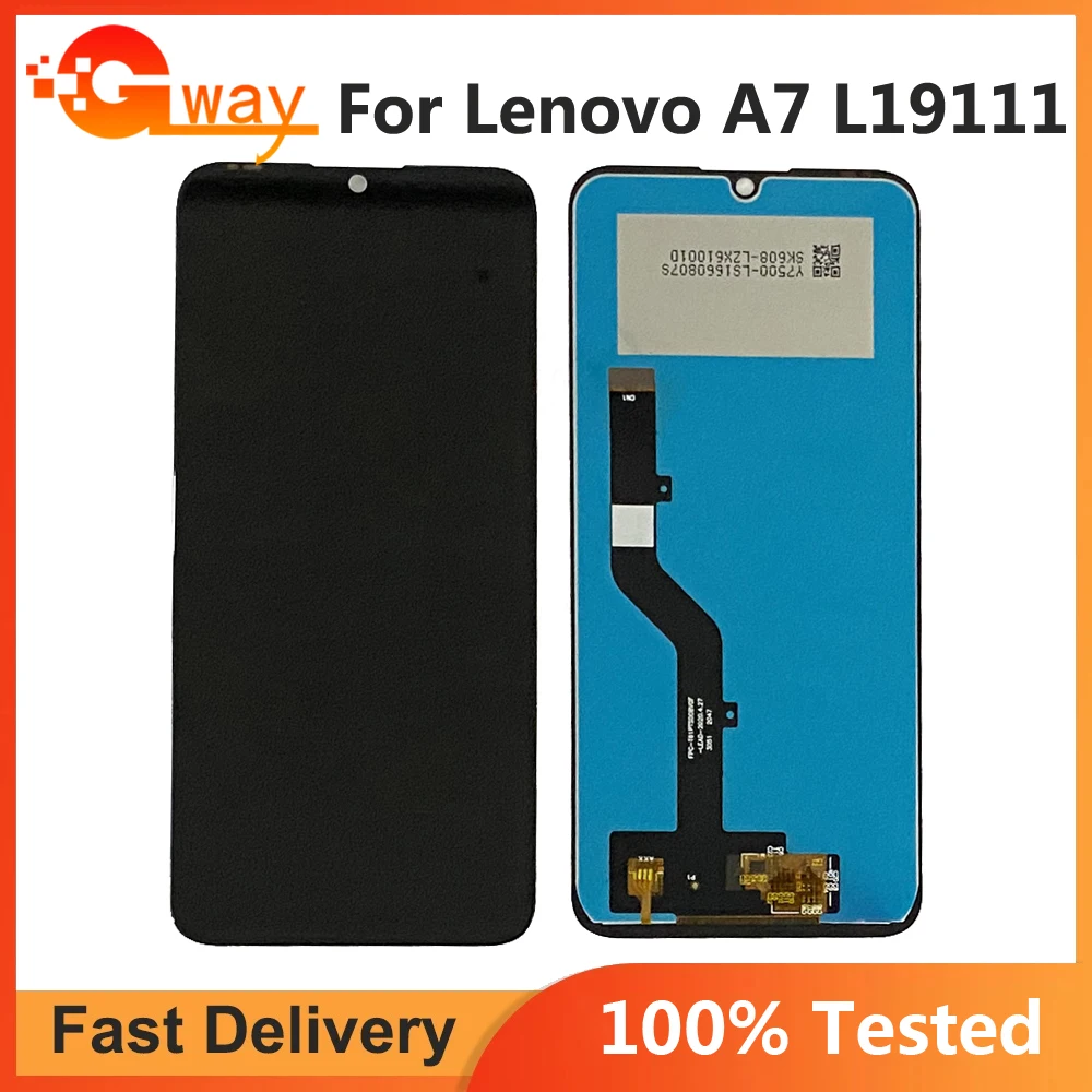 

ЖК-дисплей 6,09 дюйма для Lenovo A7 L19111, ЖК-дисплей с сенсорным экраном и дигитайзером в сборе, запасные части для Lenovo A7, ЖК-дисплей
