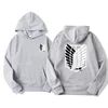 Attack on Titan Anime Pattern print Hoodie Men Women Streetwear Pullover Harajuku Shingeki no Kyojin Sweatshirt Loose breathable 2