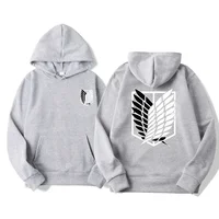 Attack on Titan Anime Pattern print Hoodie Men Women Streetwear Pullover Harajuku Shingeki no Kyojin Sweatshirt Loose breathable 2