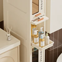 Slim Mobile Storage Cabinet, Space-Saving Narrow Drawer Organizer, Minimalist Multi-Purpose Design for Kitchen/Bathroom/Living 6