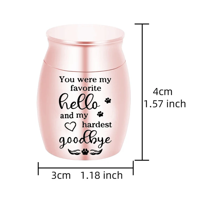 Small Urns for Human Ashes Mini Urn for Ashes Dog paw print Keepsake Urns for Ashes for Sharing Memorial Ashes Holder 2