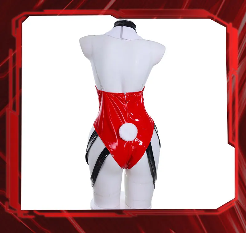 Asuka Bunny Girl Cosplay Kostüm - Roter Jumpsuit Uniform für Halloween 16 Asuka Bunny Girl Cosplay Kostüm - Roter Jumpsuit Uniform für Halloween 5