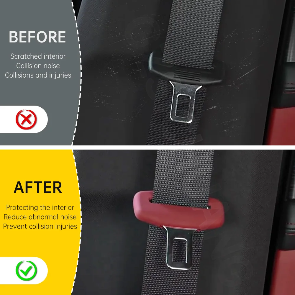Car Seat Belt Protective Cover For Lexus IS250 IS200 IS300 NX RX RC GS Seat Belt Buckle Protective Cover Interior Accessories car accessories seat belt covers seat belt protection seat belt protector car seat belt accessory