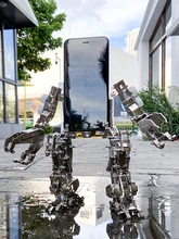 

Metal Puzzle 3d Model Kit For Adults DIY Assembly Creative Toys Mecha Robot Stand Phone Holder Mechanical Desktop Ornaments Gift