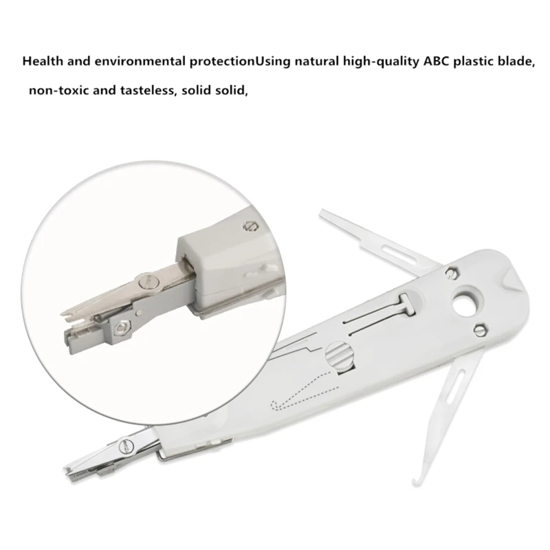 Cost-effective Engineer 110 Wire Cutter AMP Module Wire Tool Double Head for Network Voice Phone Module Patch Panel line toner tracer