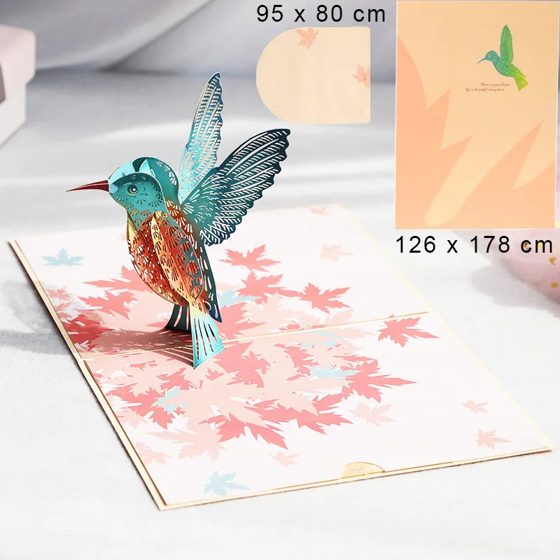 Romantic 3D Pop-Up Bouquet Card with Butterflies – Handmade Surprise