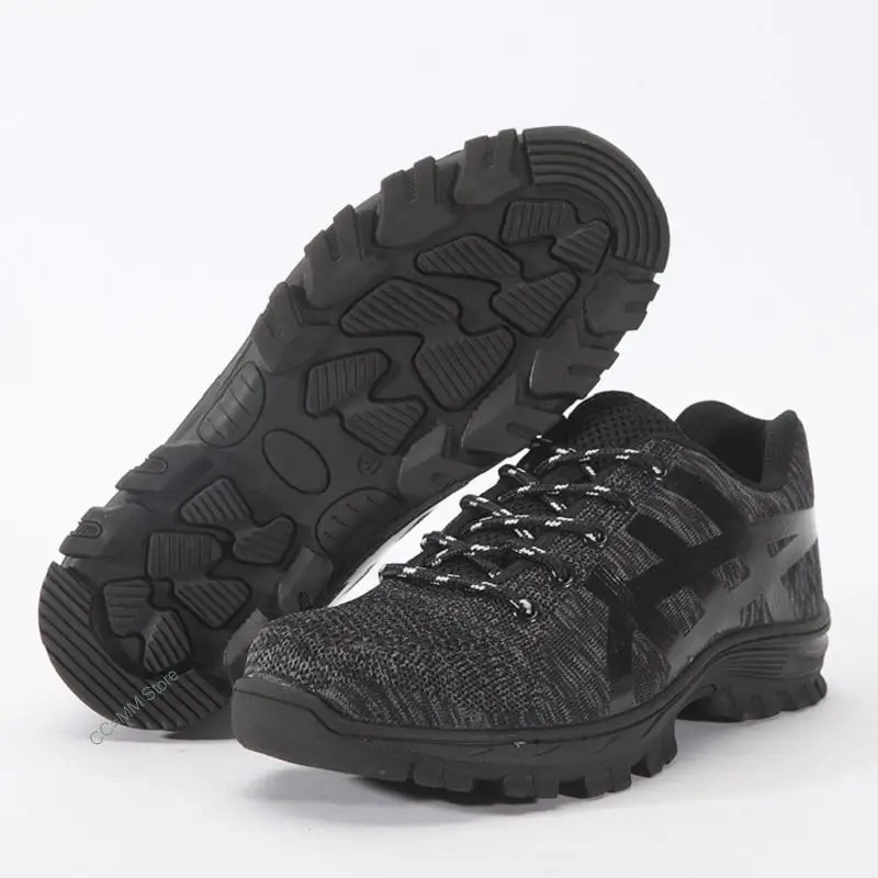 New Breathable Safety Shoes Indestructible Steel Toe Anti-puncture Working Boot Light Comfort Protection Outdoor Working Shoes