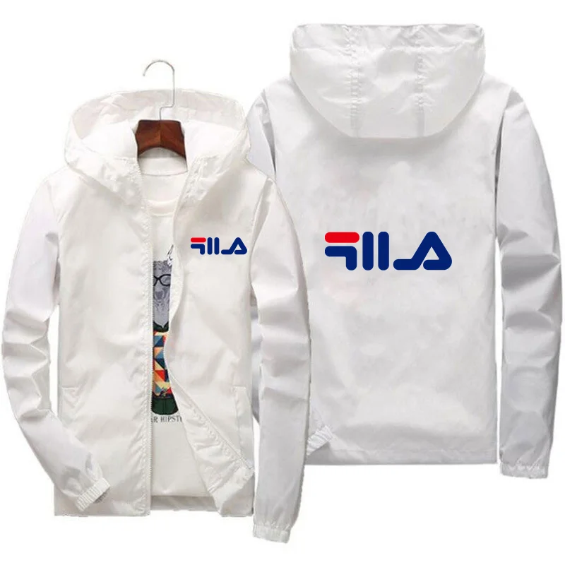 

Spring and autumn New men's light jacket large size coat leisure outdoor fishing sunscreen waterproof hooded windbreaker