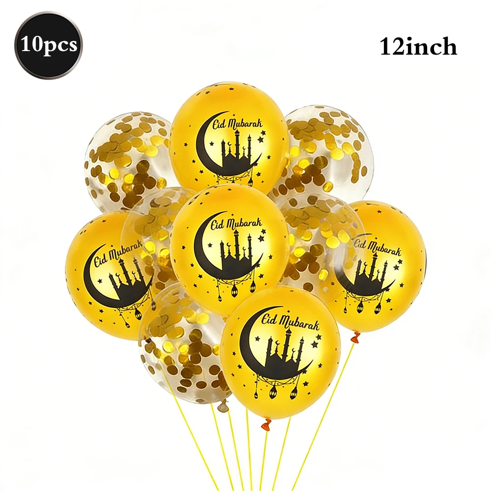 Umrah Mubarak Party Luftballons Ramadan Banner Mubarak Ramadan Eid Stern Mond Folienballon Happy Eid Muslim Islam Festival Supplies – Detail 12