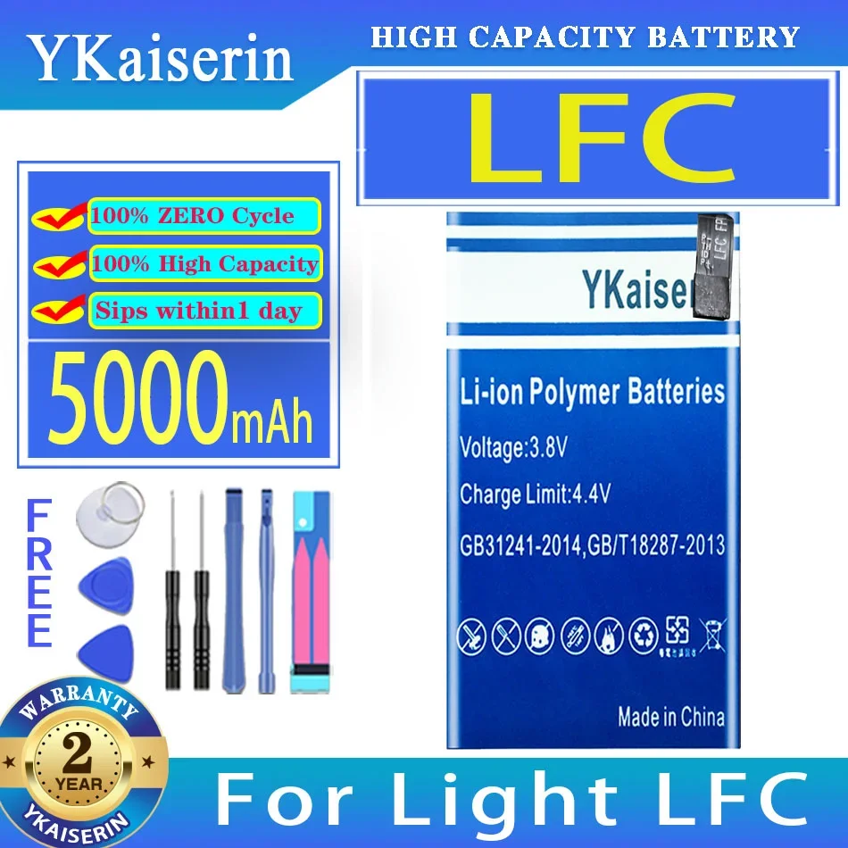 

YKaiserin Battery 5000mAh For Light LFC Bateria