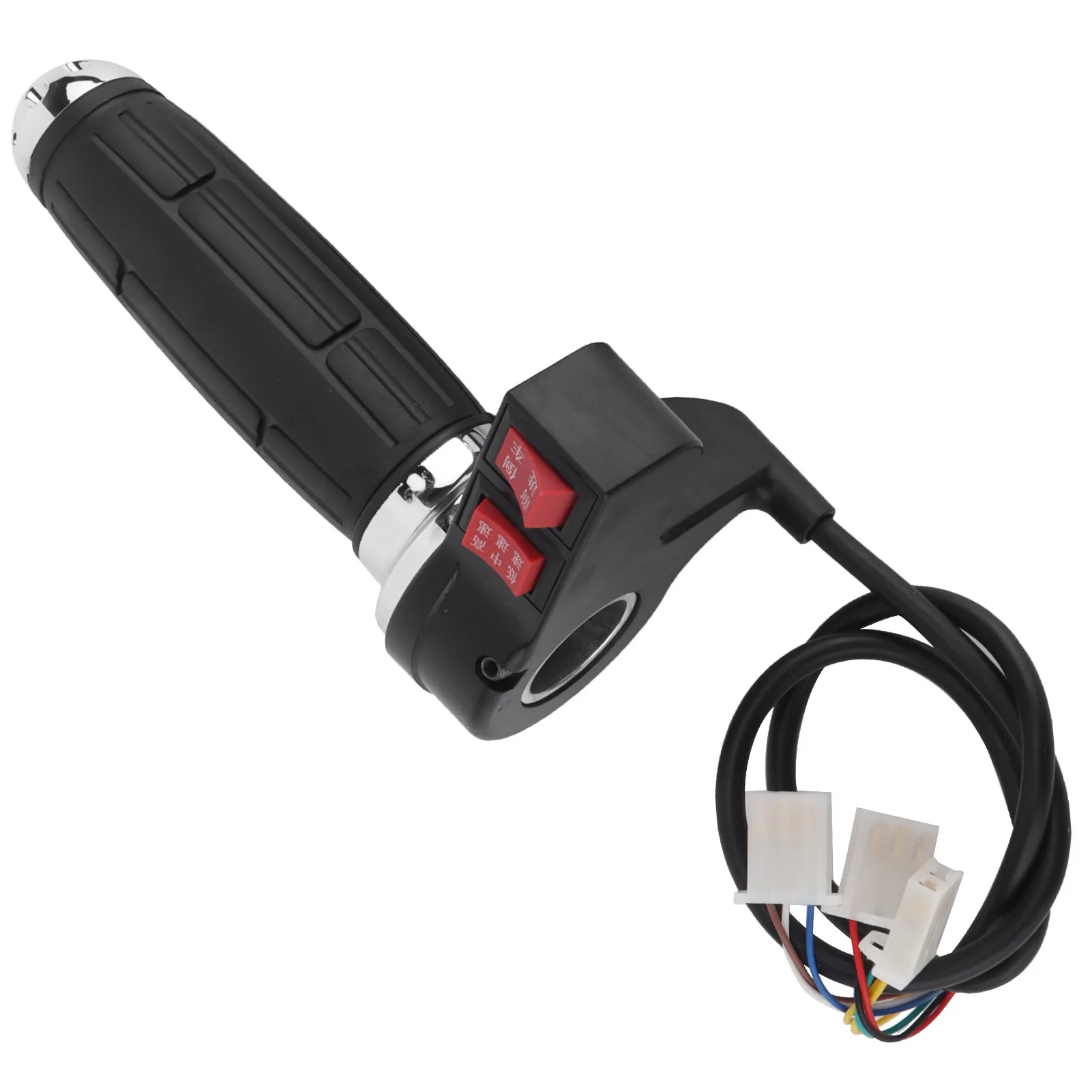 Enhanced Electric Bike Throttle Handle Grips with 3-Speed Control and Directional Gear Adjustment