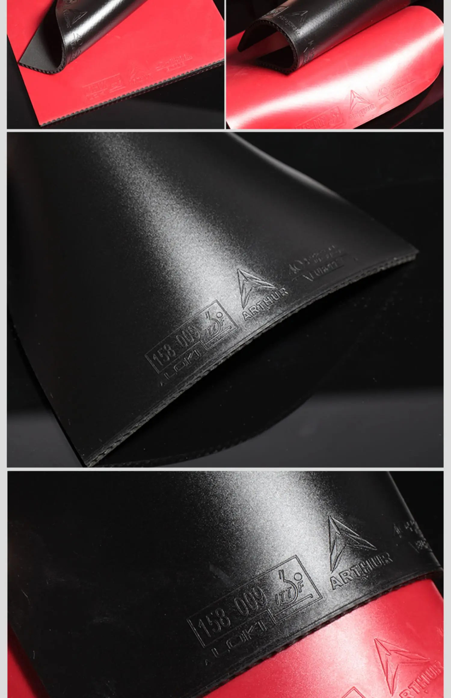 LOKI ARTHUR EUROPE DIAMOND Tischtennis-Gummiplatte, ITTF-zugelassener, nicht klebriger Ping-Pong-Gummi mit Carbon-Kuchenschwamm, Pips-in – Detail 8