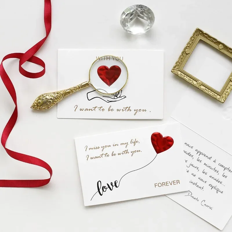 DIY Cards Valentines Day Gift Love Postcard Wedding Invitation Greeting Cards Anniversary for Her Valentines Day Gift Card greeting cards,wedding invitations