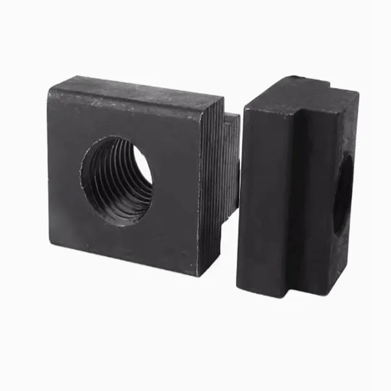 M5 M6 M8 M10 M12 M14 DIN508 Black Oxide Finish Grade 8.8 Carbon Steel T-Slot Nut Tapped Through Slot T-nuts Furniture 5Pcs