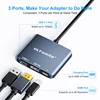 USB Type C to HDMI-Compatible HUB Adapter 3-In-1 DP 4K 60Hz Converter PD100W USB 3.1 2.0 For Macbook PC Switch 1