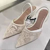 Mesh Embroidered Floral Sandals - 2025 Luxury Summer Edition