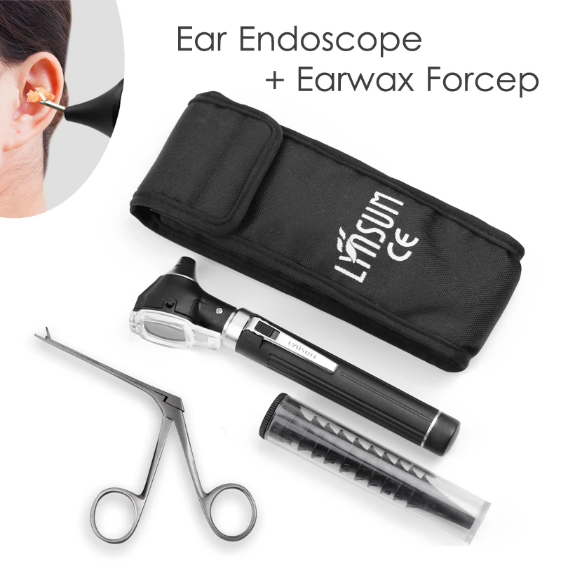 

Medical Ear Pick Endoscope Earwax Remover Hartman Micro Alligator Crocodile Nose Forceps Otoscope Cleaner Clip Tweezers Kit