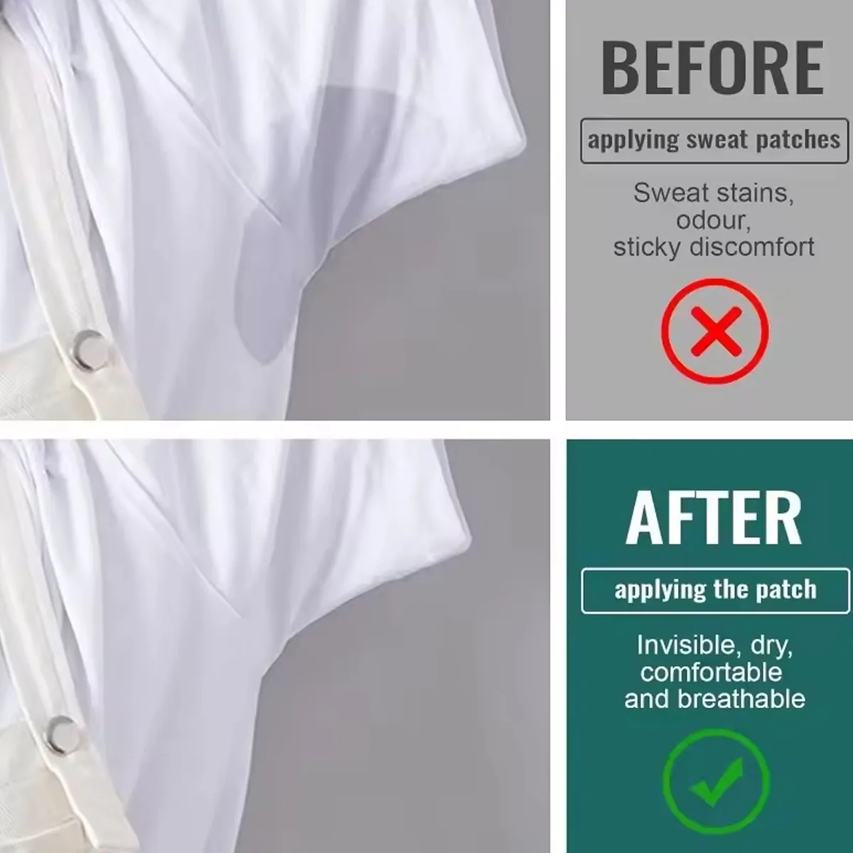 Armpit Sweat Pads Disposable Underarm Sweat-absorbing Stickers