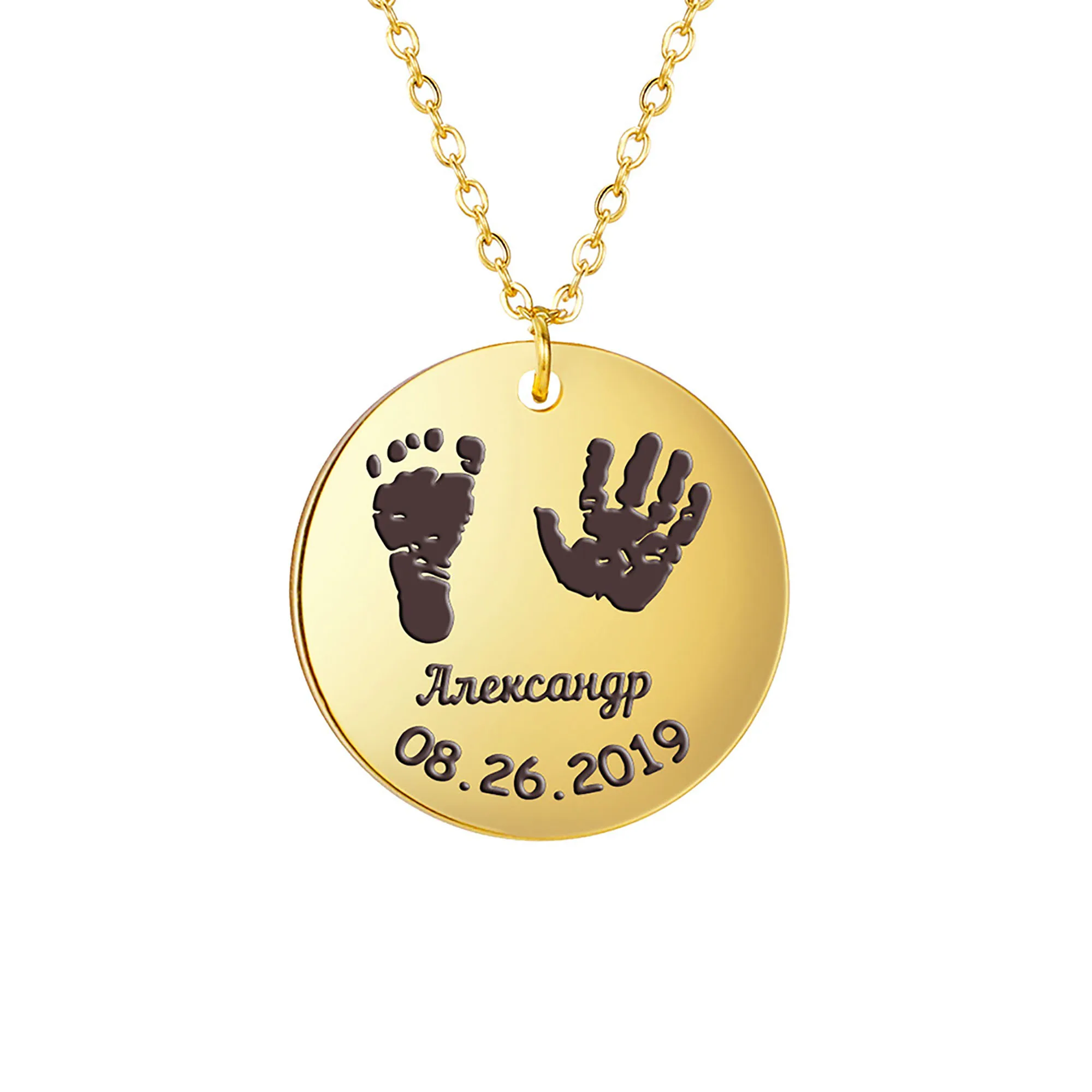 

Customized baby commemorative necklacePersonalized Custom Necklace Mum Dad Baby Children Grandpa Parents Custom Designed Photo