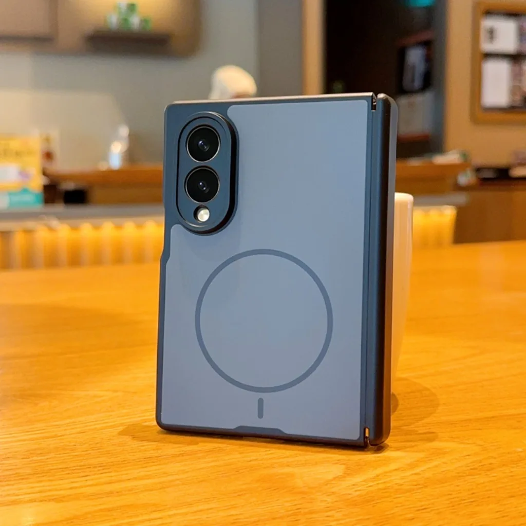 Magnetic Full Hinge Shockproof Phone Case with Wireless Charging Compatibility