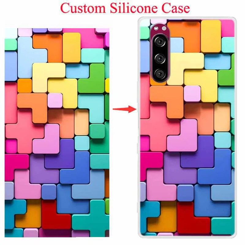 Custodia In Silicone Personalizzata Fai-Da-Te Per Sony Xperia 5 / Xperia 5 Ii / Xperia 5 Iii Foto Personalizzata Telefono Couqe Per Sony Xperia5 Ii