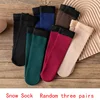 Womens Mens Solid Color Socks Autumn And Winter Thickened Plush Warm Medium Tube Socks Snow Socks 2