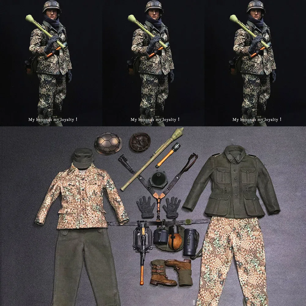 

Mars Divine G010 1/6 Men Soldier Outdoor Camouflage Battle Suit World War Ⅱ Armed Accessories Helmet Boot For 12" Action Figure