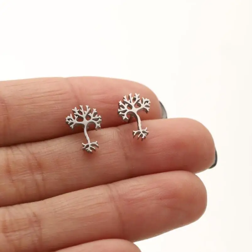 Kawaii Cartoon Schwarz Ohrringe Für Frauen Chirurgenstahl Niedlichen Tier Schmetterling Piercing Einfache Stud Ohrringe Aretes De Mujer – Detail 4