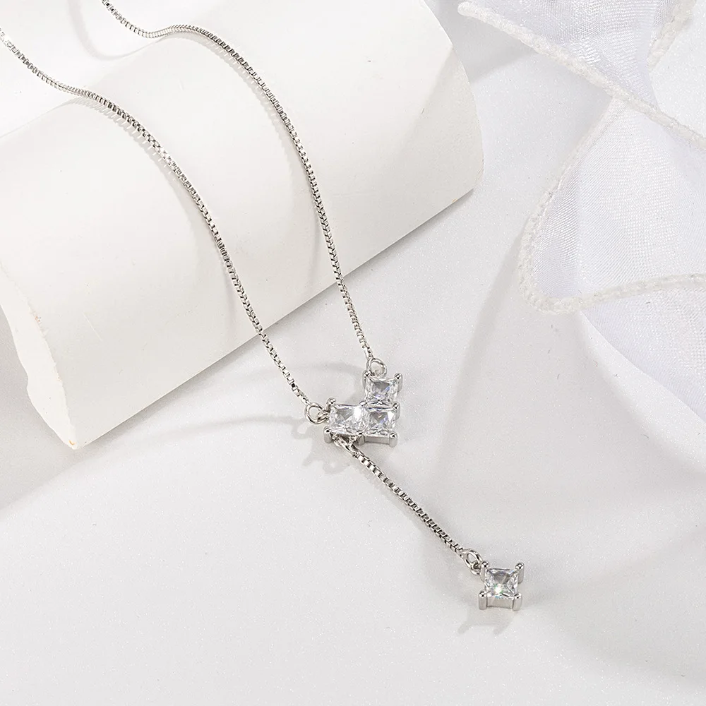 925 Sterling Silver Heart Zircon Elegant Jewelry Sets For Women Earring Necklace Engagement Wedding Luxury Quality Jewellery