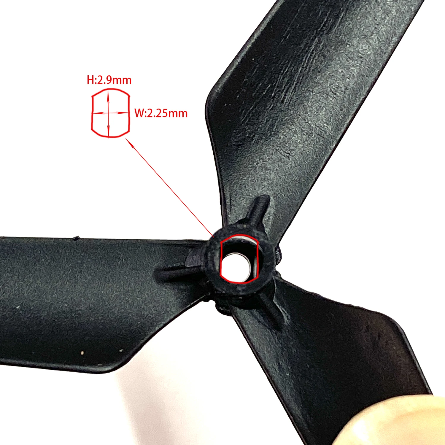 Tri-Blade Foam Glider Propellers for RC Airplanes & Drones