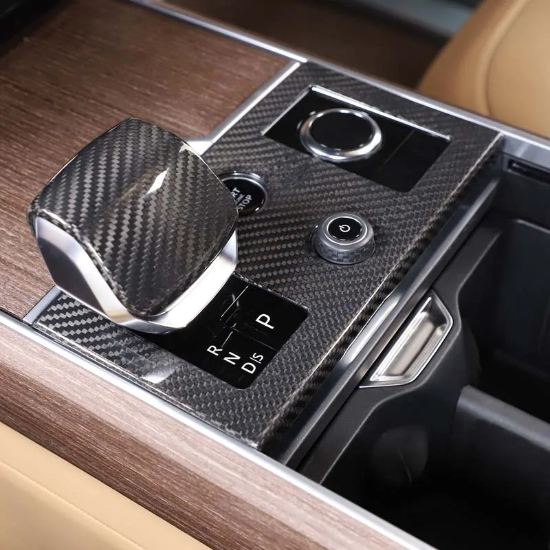 

For Land Rover Range Rover Vogue Real Carbon Fiber Car Center Panel Frame Decorative Sticker Interior Accessories Modification