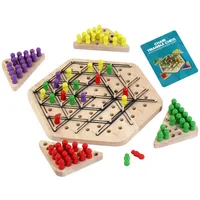 New Chain Triangle Chess Puzzle Game Geometry Chess Rubber Band Training Family Interaction Exercise Thinking Toys Gift 2