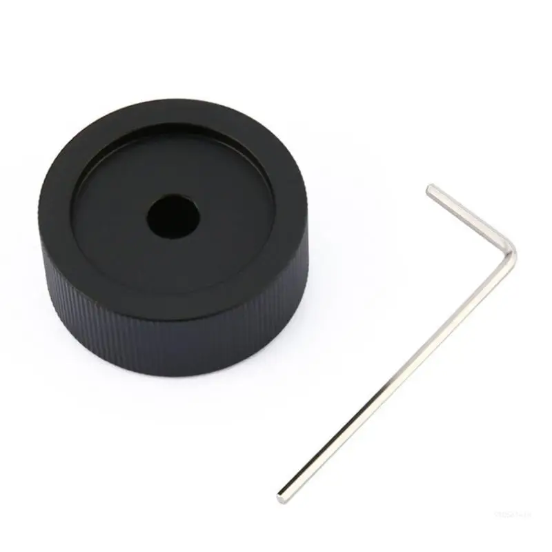 볼륨 조절 손잡이 32x13mm 검정색 서리로 덥은 단단한 알루미늄 손잡이 인코더 손잡이 Dropship