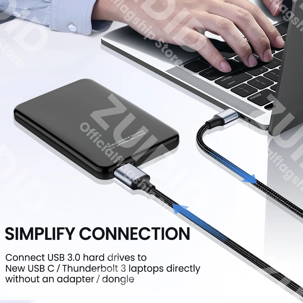 엘보우 USB 타입-C에서 마이크로 B 데이터 케이블 USB3.0 5Gbps 3A 고속 충전 코드 맥북 HDD SSD 케이스용 USB 타입 C 마이크로 B 데이터 케이블