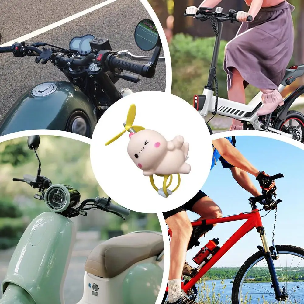 Cycle Handlebar Ornament Motorcycle Squeeze Lighted Doll For Electric Scooter Cute Scooter Handlebar Animal Doll For Cycle